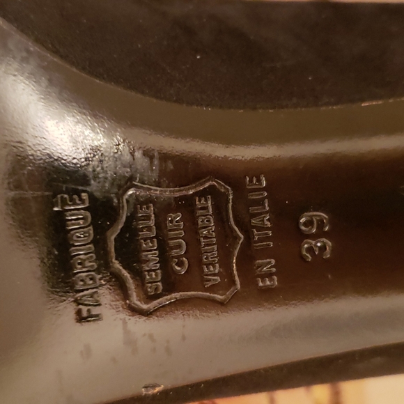 ♤ Luc Berjen Vintage Black Heels - Picture 8 of 8